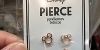 ミッキーシェイプピアス（ピンク）| キャステル | CASTEL ディズニー情報