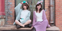 ざっくりカーディガン×ショートパンツ| キャステル | CASTEL ディズニー情報