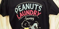 PEANUTS LAUNDRY（ピーナッツ・ランドリー）Tシャツ／黒| キャステル | CASTEL ディズニー情報