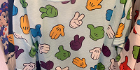 ミッキーグローブ総柄Tシャツ（ライトブルー）| キャステル | CASTEL ディズニー情報