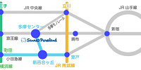 主要駅から多摩センター駅までの路線図(小田急線)| キャステル | CASTEL ディズニー情報