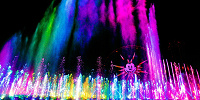 色とりどりの光と噴水| キャステル | CASTEL ディズニー情報