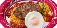 ポークのオーブン焼き、エッグとメキシカンライス添え| キャステル | CASTEL ディズニー情報