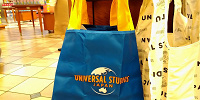 USJロゴ入りエコバック／ブルー×イエロー| キャステル | CASTEL ディズニー情報
