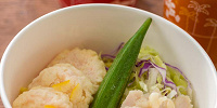チキンと海老の冷やし麺（ゆず風味）| キャステル | CASTEL ディズニー情報