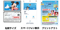 対象チケットのサンプル| キャステル | CASTEL ディズニー情報