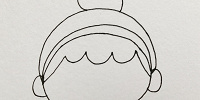 シンデレラ書き方⑤おだんごを描く| キャステル | CASTEL ディズニー情報