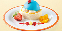 ドラえもんの通りぬけフープケーキ ～パイナップルムース添え～| キャステル | CASTEL ディズニー情報