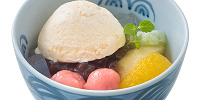 白玉あずき、バニラアイスクリーム添え| キャステル | CASTEL ディズニー情報