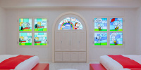 スヌーピーハウスルームのステンドグラス| キャステル | CASTEL ディズニー情報