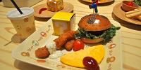 ハンバーガー・キッズセット(マリオのピック付)| キャステル | CASTEL ディズニー情報