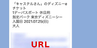 ブラウザでのディズニーチケットの送り方| キャステル | CASTEL ディズニー情報