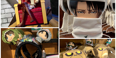 【2022】USJ進撃の巨人グッズ全76種まとめ！リヴァイ兵長ポップコーンバケツ登場！立体機動装置、マント、ジャケットも！