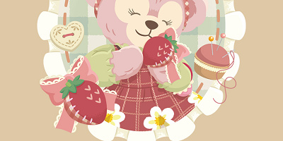 【2024/1/15〜】ダッフィー&フレンズのハートフェルト・ストロベリーギフトグッズ発売決定！スーベニア付きメニューも発売！