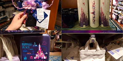 【香港ディズニー20周年グッズ】スカイライングッズ全15種まとめ！カラフルなパーク風景をデザインしたお土産の値段と販売場所