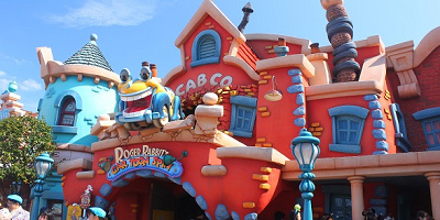 ロジャーラビットのカートゥーンスピンの隠れミッキーのヒント