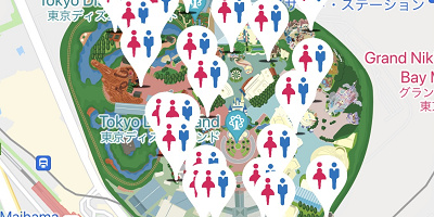 【ディズニーランドのトイレ】空いているおすすめトイレ＆レストラン内にあるトイレ一覧！