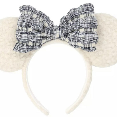 ボアカチューシャ（ブルー）ミニー