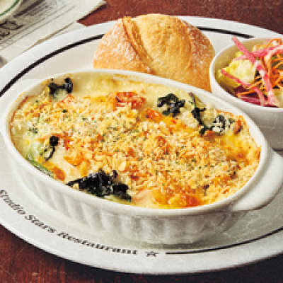 クラムチャウダーグラタン・プレート