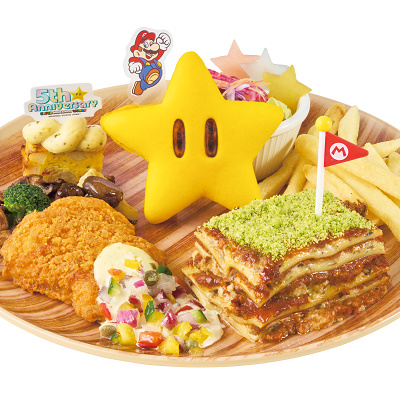 スーパースター・アニバーサリープレート ～マッシュルーム・ラザニア＆フライドチキン～