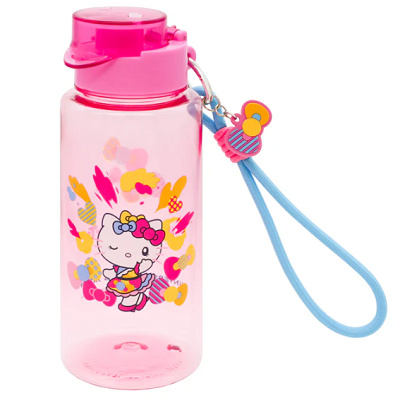 ハローキティストラップ付きドリンクボトル