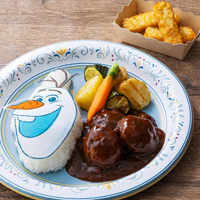 ブラウンソースのミートボールライス（ニンジン、ポテト、ズッキーニ）