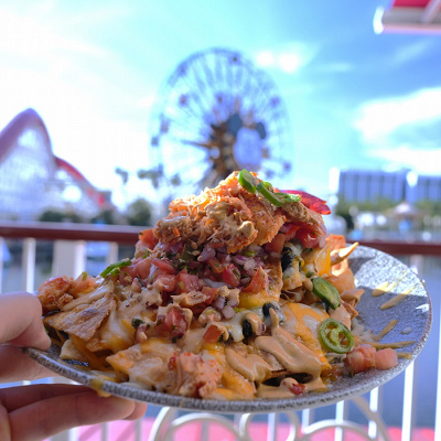 カリフォルニア・アナハイムディズニー：ランプライトラウンジのロブスターナチョス