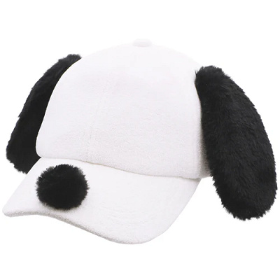 スヌーピー耳付きキャップ