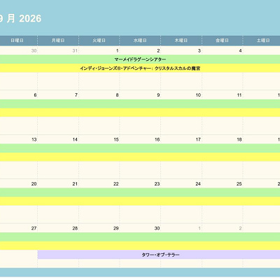ディズニーシーの休止情報（2026年9月）