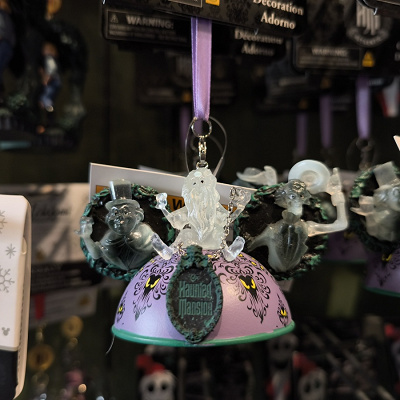 アナハイムディズニーオーナメント：ホーンテッドマンションイヤーハット型