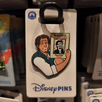 アナハイムディズニーのピンバッジ：フリンライダー