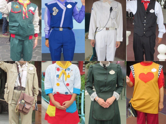 ランド編 ディズニーキャストのコスチューム30種類 制服を写真で比較 ハニーハントには