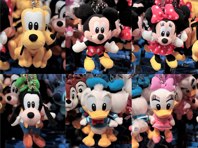 7 2発売 ミッキー フレンズのストラップキーチェーン10種類 シンプルかわいいお土産