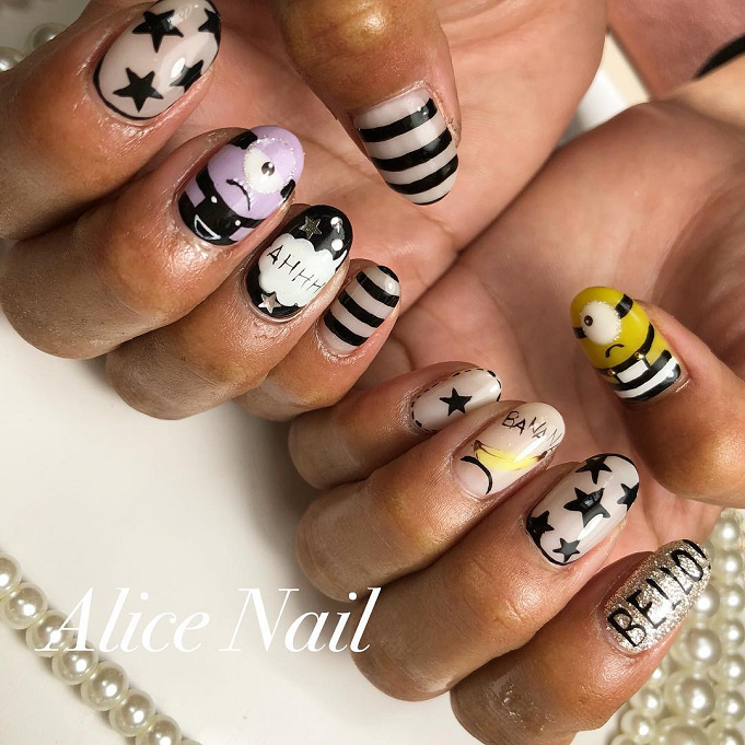 ミニオン かわいいネイル13選まとめ おすすめデザインを厳選したネイルカタログ