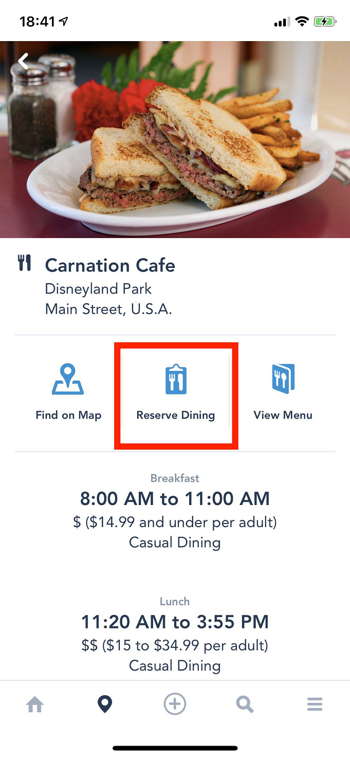 カリフォルニアディズニー 公式スマホアプリ使い方まとめ レストラン予約や食べ物事前注文など