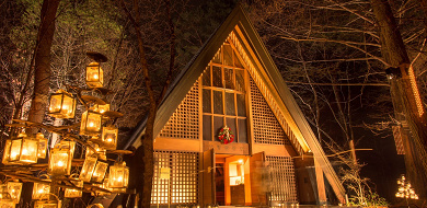 【2019】軽井沢高原教会のキャンドルナイト情報！星野エリアの教会でランタンの世界へ♪