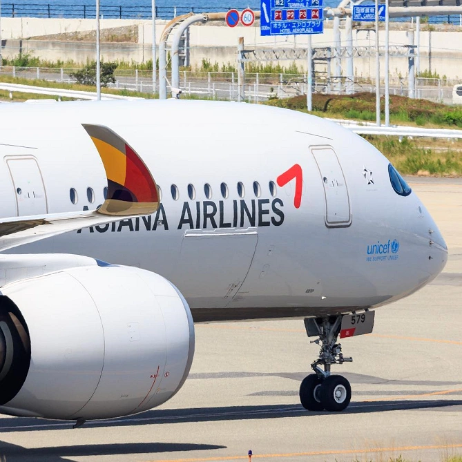アシアナ航空の飛行機