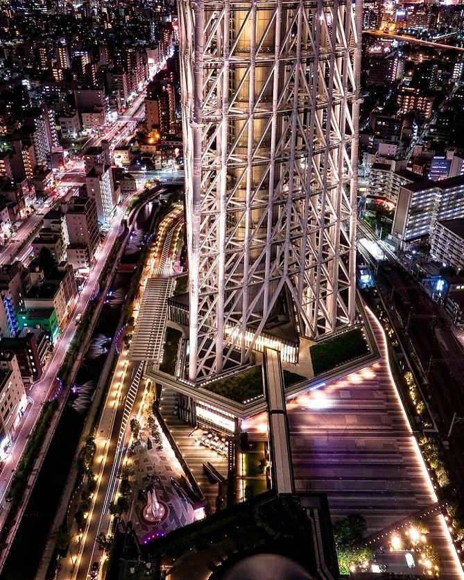 上から見た東京ソラマチ