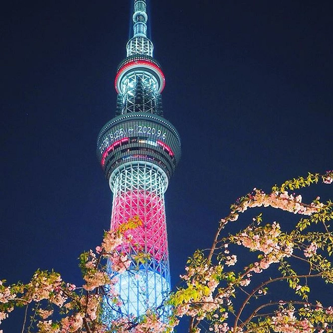 東京スカイツリーの限定ライトアップ
