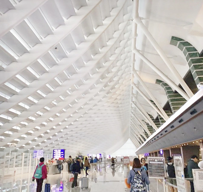 台湾桃園国際空港の天井 