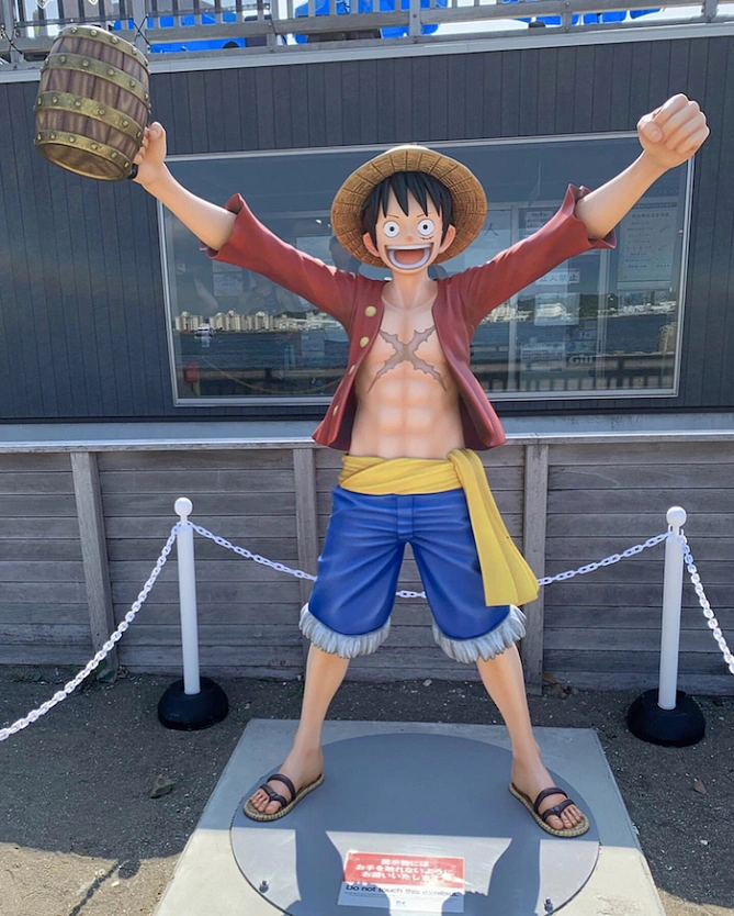 ルフィがお出迎えしてくれる！