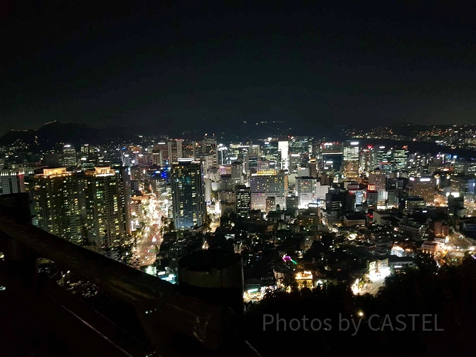 ソウルタワー周辺の景色