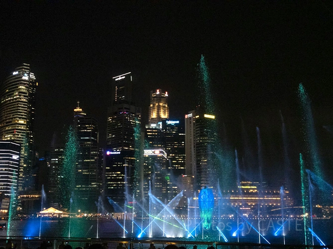 シンガポールの噴水ショー