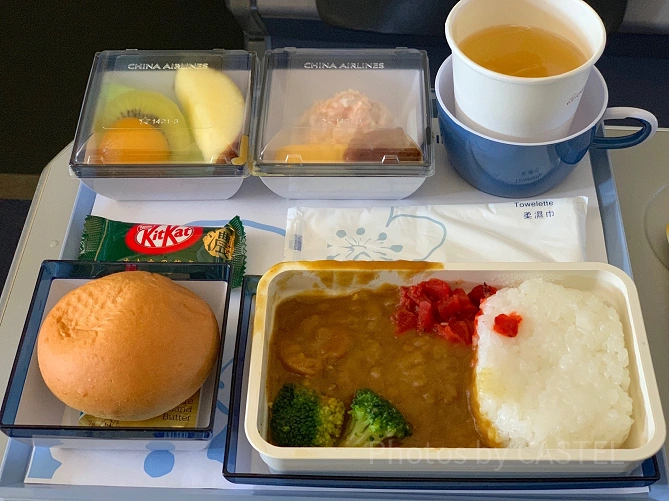 チャイナエアラインの機内食（復路）