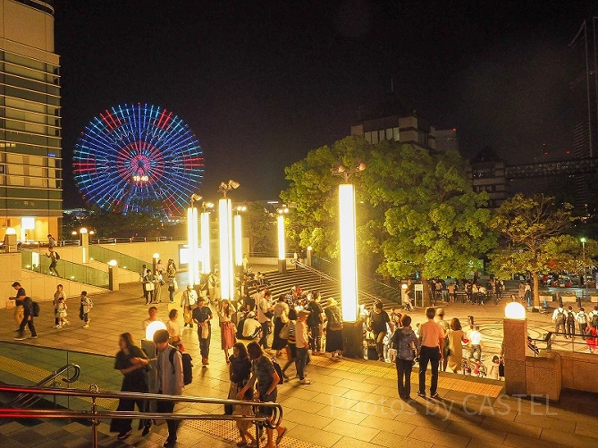 夜のみなとみらいの景色
