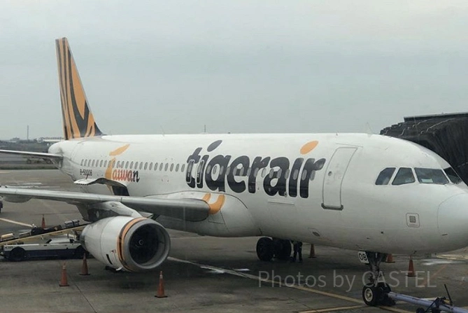 タイガーエアの飛行機