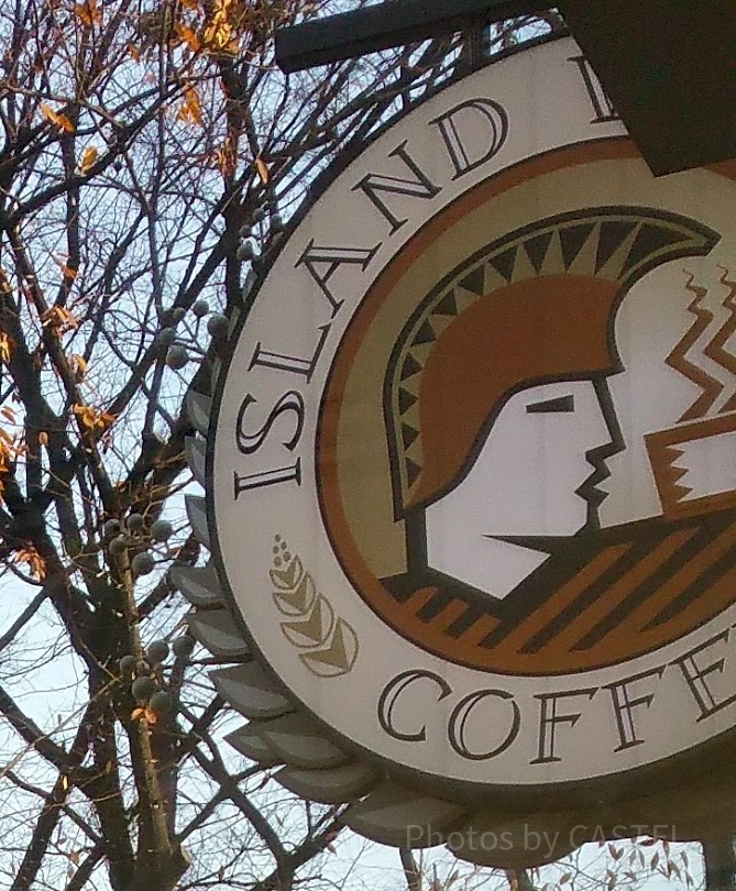 ISLAND VINTAGE COFFEEの看板