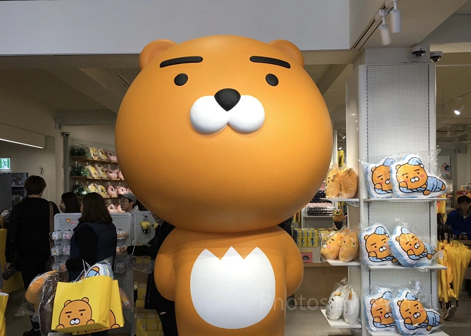 KAKAOフレンズストアの店内