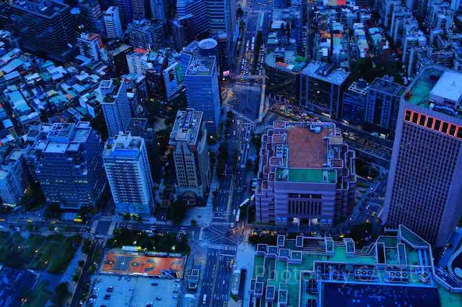 台北101から西方向の眺め