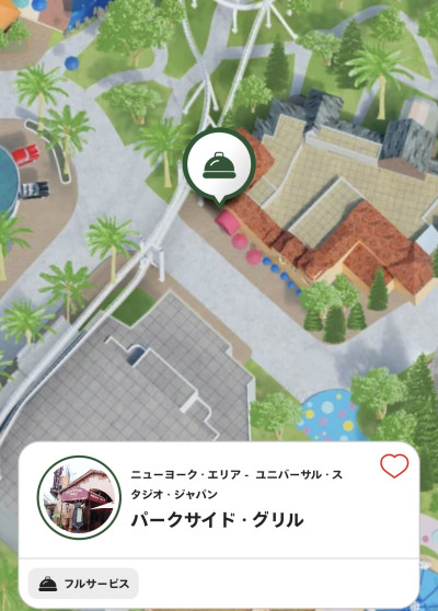 パークサイド・グリルの地図